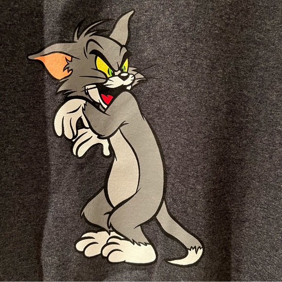 TOM & JERRY Graphic Print Sweatshirt- Sz S-NEW without Tag-by Jerzees - Picture 3 of 7